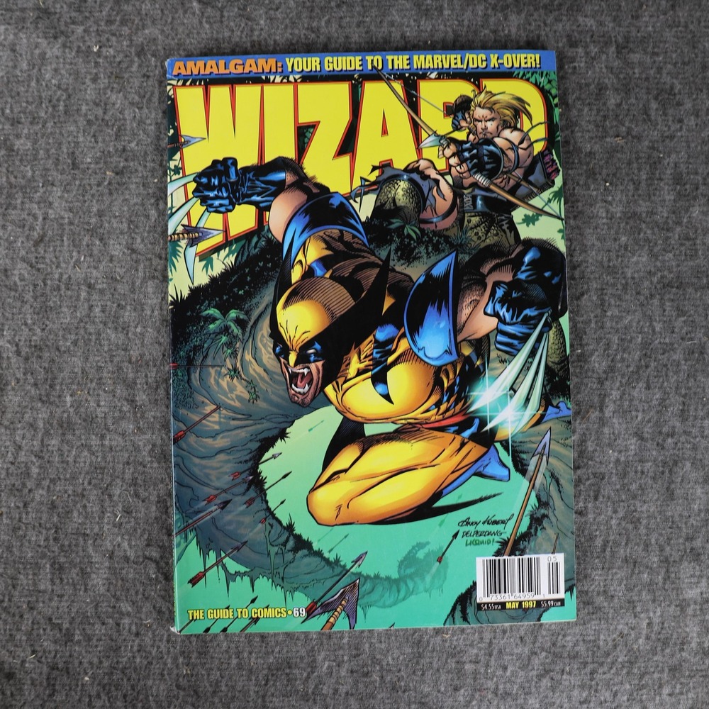 Wizard Magazine Issue 69 May 1997 Wolverine Amalgam Marvel DC Comics Cover